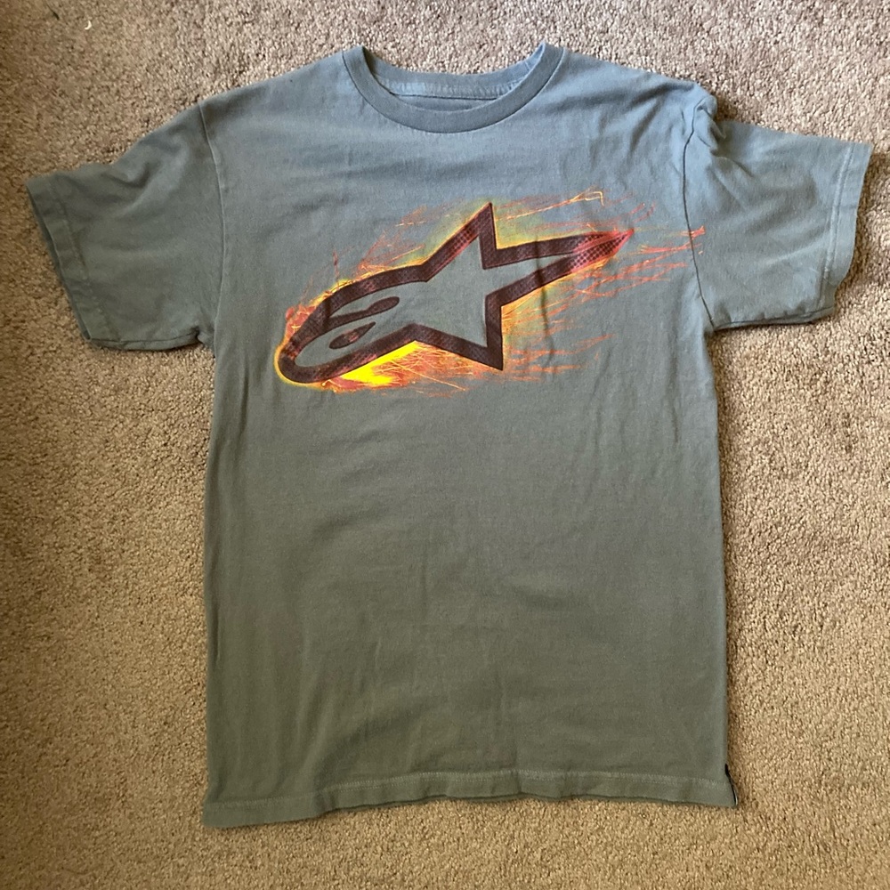 Alpinestars Gray Graphic Tee